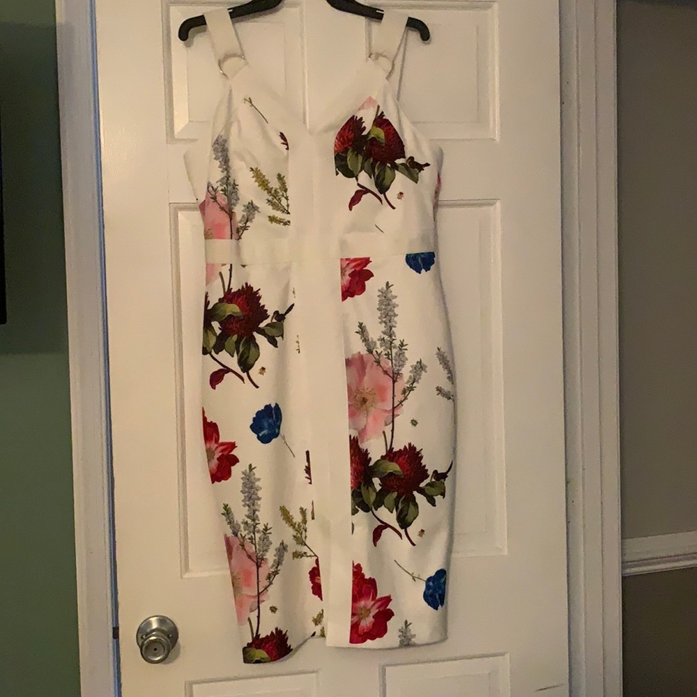 NWT white Ted Baker floral dress